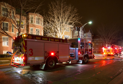 Oak Park Fire Department (IL) 3-Alarm fire at 31